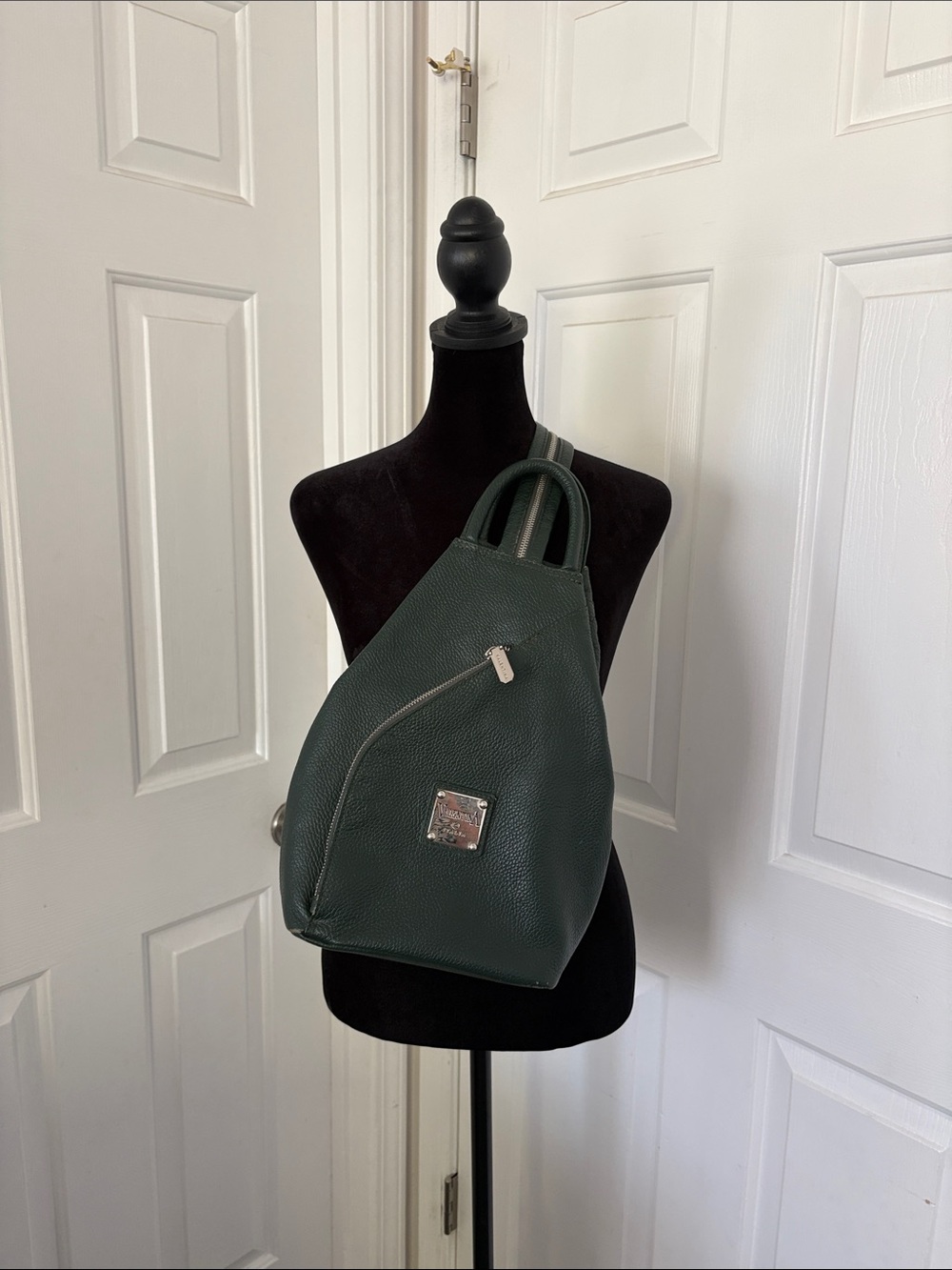Valentina Italian Twist Zip Convertible Sling Backpack